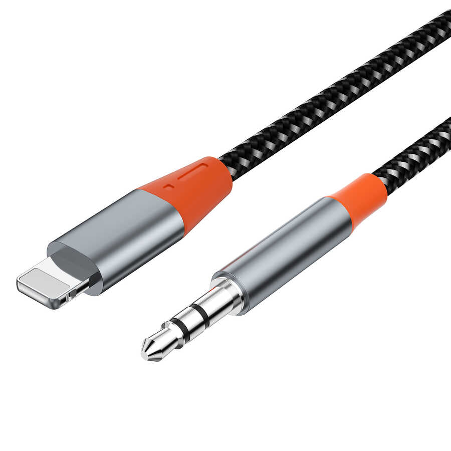 Wiwu YP06 Lightning To 3.5mm Aux Audio 1.2 Metre Ses Kablosu - 2 Wiwu YP06 Lightning To 3.5mm Aux Audio 1.2 Metre Ses Kablosu - 2